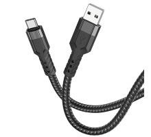 Кабель USB Hoco U110 Type-C 1.2m Колір Чорний 6931474770608