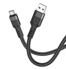 Кабель USB Hoco U110 Type-C 1.2m Колір Чорний 6931474770608