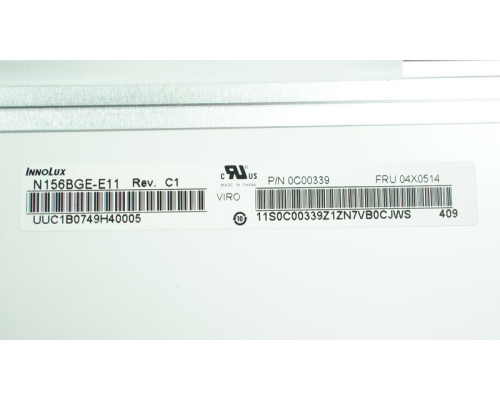 Матриця 15.6 N156BGE-E11 (1366*768, 30pin(eDP) LED, NORMAL, матова, роз'єм ліворуч знизу, дополнительная плата) для ноутбука NBB-41982