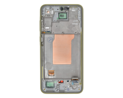 Дисплей Samsung A356 Galaxy A35 5G з сенсором та рамкою yellow (Original Assembled) PLS-00-00147812