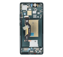 Дисплей Motorola XT2407 Moto Edge 50 з сенсором та рамкою green (Original) PLS-00-00147274
