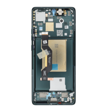 Дисплей Motorola XT2407 Moto Edge 50 з сенсором та рамкою green (Original) PLS-00-00147274