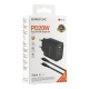 Зарядний пристрій Borofone BA83A 20W 3A USB-A+USB-C з кабелем C-C black PLS-00-00155990