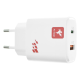 Зарядний пристрій FLYCDI FA-006 20W PD 3A USB-A+USB-C white PLS-00-00133870