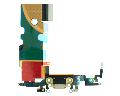 Шлейф iPhone 8 з роз'ємом зарядки gold (Original) PLS-00-00097019