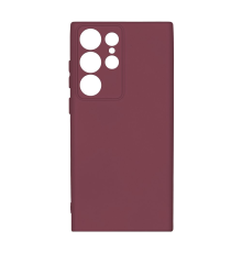 Чохол Silicone Cover Full Camera Samsung S918 Galaxy S23 Ultra maroon PLS-00-00116826