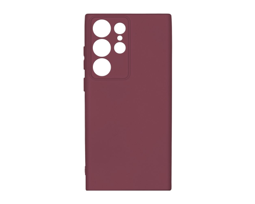 Чохол Silicone Cover Full Camera Samsung S918 Galaxy S23 Ultra maroon PLS-00-00116826