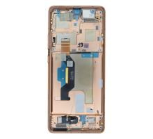 Дисплей Motorola XT2401 Moto Edge 50 Ultra з сенсором та рамкою peach (Original) PLS-00-00130243