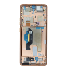 Дисплей Motorola XT2401 Moto Edge 50 Ultra з сенсором та рамкою peach (Original) PLS-00-00130243