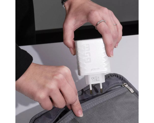 Зарядний пристрій Proove Speed Surge Gan 65W USB-A+2Type-C white PLS-00-00138620