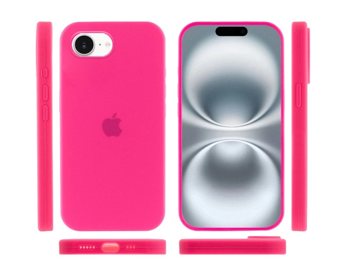 Чохол Silicone Case Full Protective iPhone 16e barbie pink PLS-00-00142221