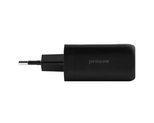 Зарядний пристрій Proove Silicone Power 45W 3A 1USB-A+1USB-C black PLS-00-00112612