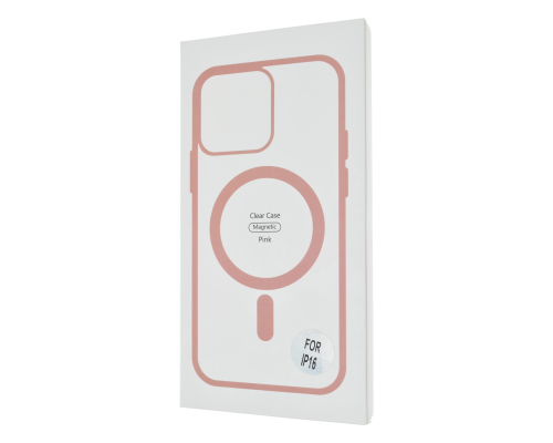 Чохол TPU+PC Сolor сase with MagSafe iPhone 16 pink PLS-00-00135409