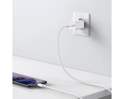 Зарядний пристрій Baseus Super SI 25W 3A 1USB-C з кабелем Type-C white PLS-00-00114887