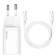 Зарядний пристрій Baseus Super SI 25W 3A 1USB-C з кабелем Type-C white PLS-00-00114887