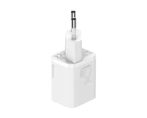 Зарядний пристрій Baseus Super SI 25W 3A 1USB-C з кабелем Type-C white PLS-00-00114887