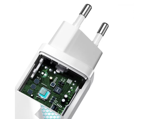 Зарядний пристрій Baseus GaN2 Lite 65W 5A 1USB-A+1USB-C white PLS-00-00101037