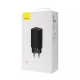 Зарядний пристрій Baseus GaN2 Lite 65W 5A 1USB-A+1USB-C white PLS-00-00101037