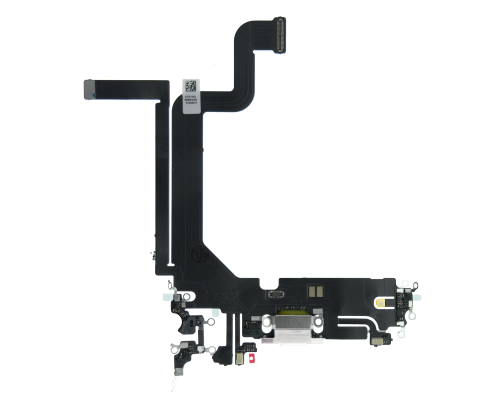 Шлейф iPhone 14 Pro Max з роз'ємом зарядки white (Original China) PLS-00-00107208