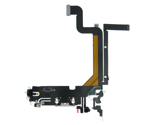 Шлейф iPhone 14 Pro Max з роз'ємом зарядки white (Original China) PLS-00-00107208