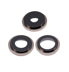 Скло камери Apple iPhone 14 Pro з рамкою gold (Original) PLS-00-00098629