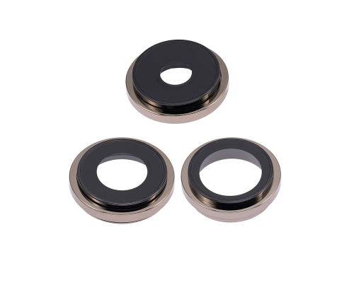 Скло камери Apple iPhone 14 Pro з рамкою gold (Original) PLS-00-00098629