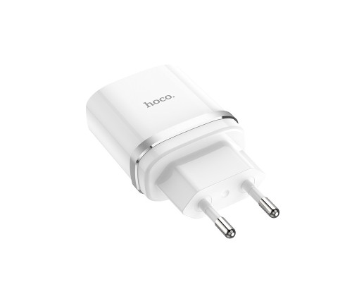 Зарядний пристрій Hoco C12Q 18W 3A 1USB-A white PLS-00-00051005
