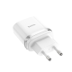 Зарядний пристрій Hoco C12Q 18W 3A 1USB-A white PLS-00-00051005