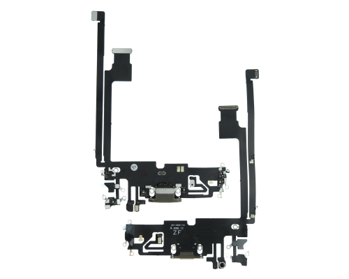 Шлейф iPhone 12 Pro Max з роз'ємом зарядки gold PLS-00-00107243