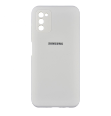 Чохол Silicone Cover Full Camera Samsung A037 Galaxy A03s white PLS-00-00103500