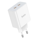 Зарядний пристрій Hoco C108A 35W 3A 2USB-C white PLS-00-00106487
