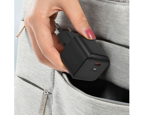 Зарядний пристрій Acefast A77 Mini 30W 3A USB-C black PLS-00-00124996