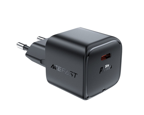 Зарядний пристрій Acefast A77 Mini 30W 3A USB-C black PLS-00-00124996