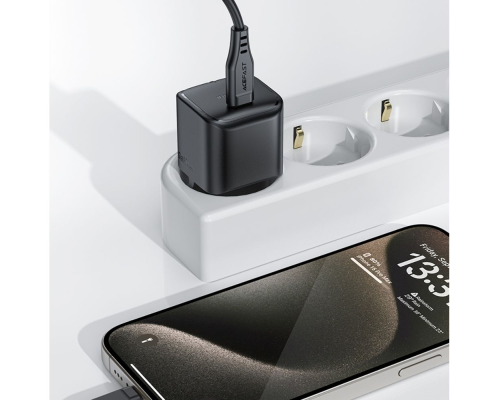 Зарядний пристрій Acefast A77 Mini 30W 3A USB-C black PLS-00-00124996