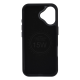 Чохол шкіряний Rally with Magnetic для iPhone 16 black orange PLS-00-00164611