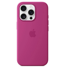 Чохол Silicone Case Full з MagSafe та Анімацією iPhone 16 Pro Max fuchsia PLS-00-00134942