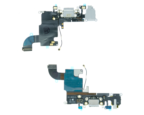 Шлейф iPhone 6S з роз'ємом зарядки gray (Original Used) PLS-00-00096658