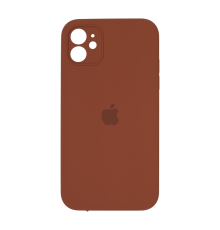Чохол Silicone Case Квадратні Борти Full Camera iPhone 11 saddle brown PLS-00-00123146