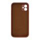 Чохол Silicone Case Квадратні Борти Full Camera iPhone 11 saddle brown PLS-00-00123146