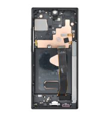 Дисплей Samsung N985 Galaxy Note 20 Ultra з сенсором та рамкою black (OLED) (Small size) PLS-00-00115546
