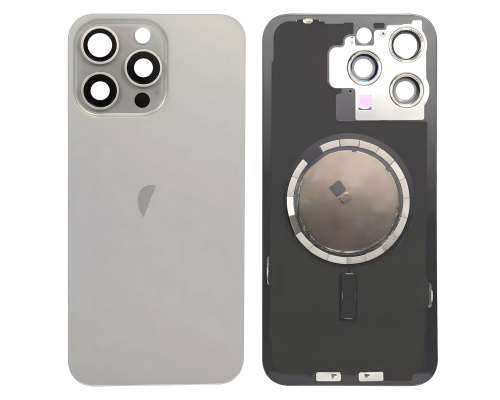 Задня кришка iPhone 15 Pro Max зі склом камери gray (Original China) PLS-00-00113952