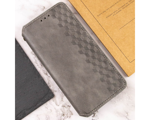 Чохол-книжка Leather Cubic Samsung A155 Galaxy A15 gray PLS-00-00131638
