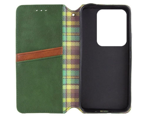 Чохол-книжка Leather Cubic Xiaomi Redmi Note 13 Pro 4G green PLS-00-00131697
