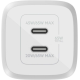 Зарядний пристрій Belkin 65W 3A GAN 2USB-С (WCH013VFWH) white