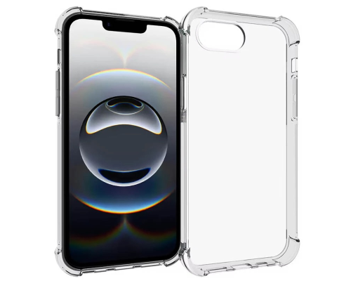 Чохол WXD Silicone 0.8 mm HQ iPhone 16e transparent PLS-00-00138564