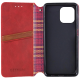 Чохол-книжка Leather Cubic для iPhone 13 red PLS-00-00162730