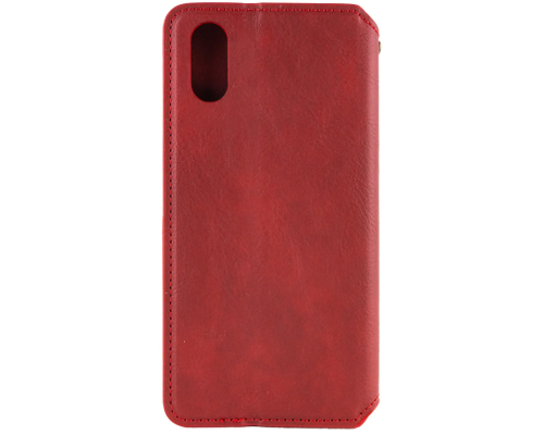 Чохол-книжка Leather Cubic для iPhone X (XS) red PLS-00-00162742