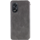 Чохол-книжка Leather Cubic Oppo A58 4G gray PLS-00-00162821