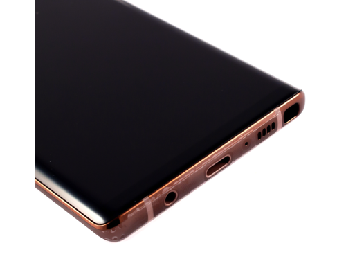 Дисплей Samsung N960 Galaxy Note 9 з сенсором та рамкою gold (Original) PLS-00-00069873
