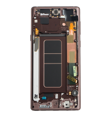 Дисплей Samsung N960 Galaxy Note 9 з сенсором та рамкою gold (Original) PLS-00-00069873